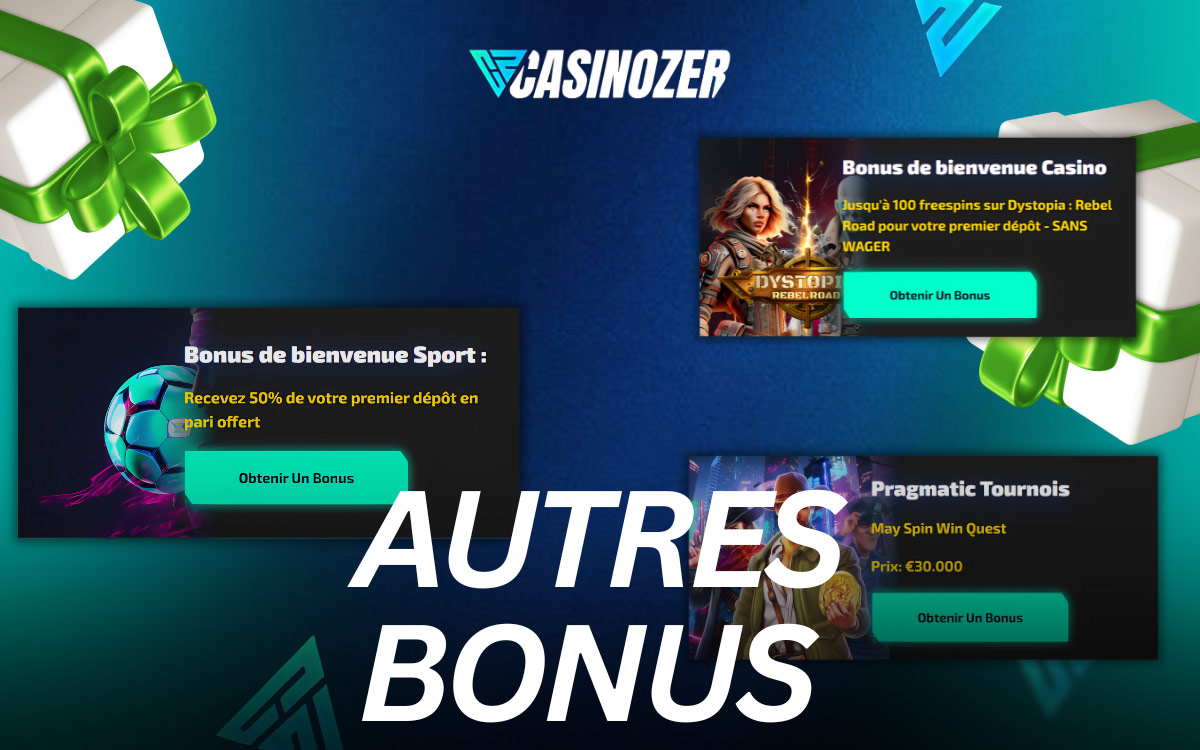 Casinozer Autres bonus