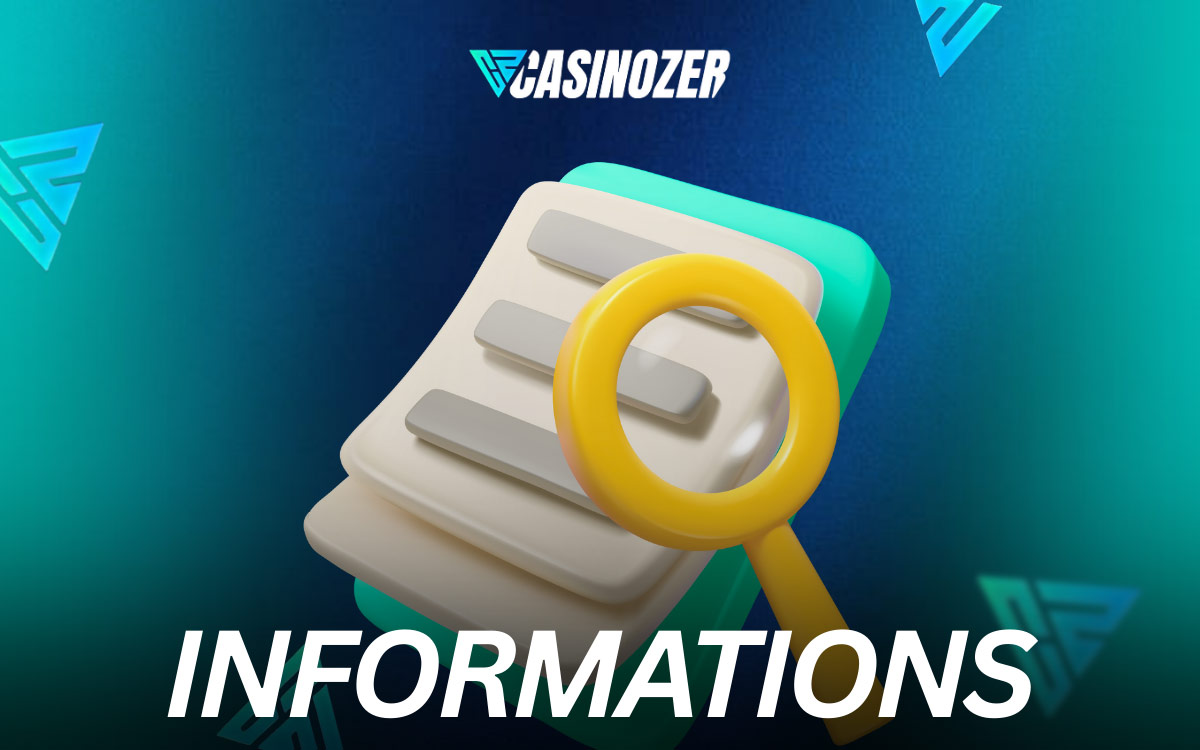 Casinozer Informations requises pour l'inscription