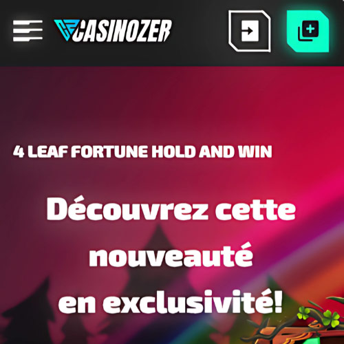 Instruction Ouvrez le site web de Casinozer
