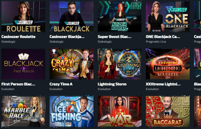 Cazinozer Casino en Direct